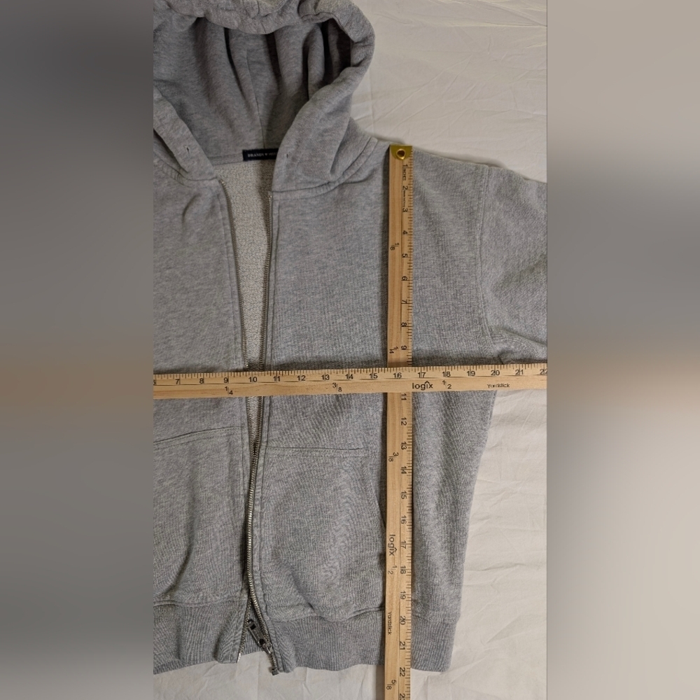 Brandy Melville Christy Hoodie Gray Sz OS - Picture 11 of 12